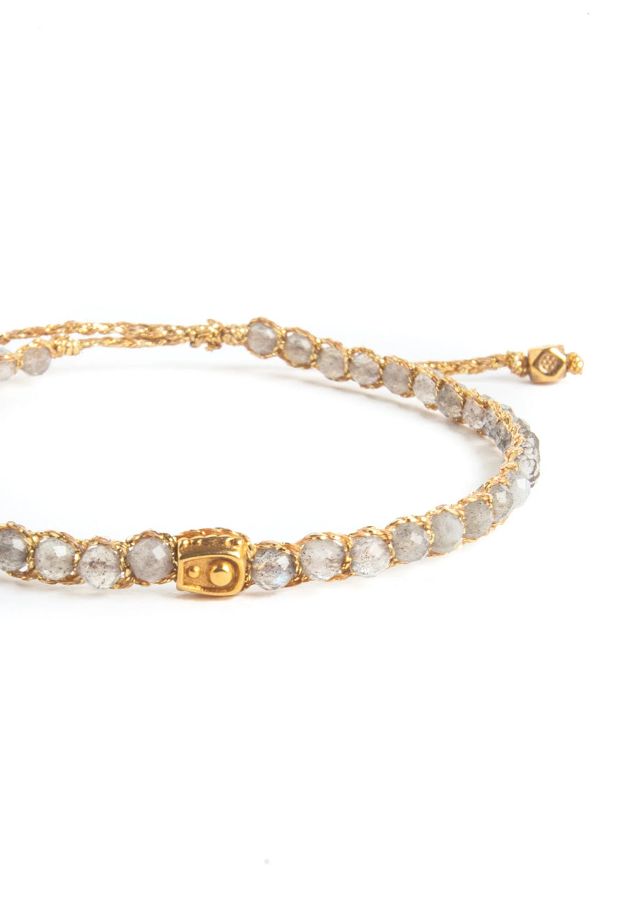 Labradorite Bracelet | Gold