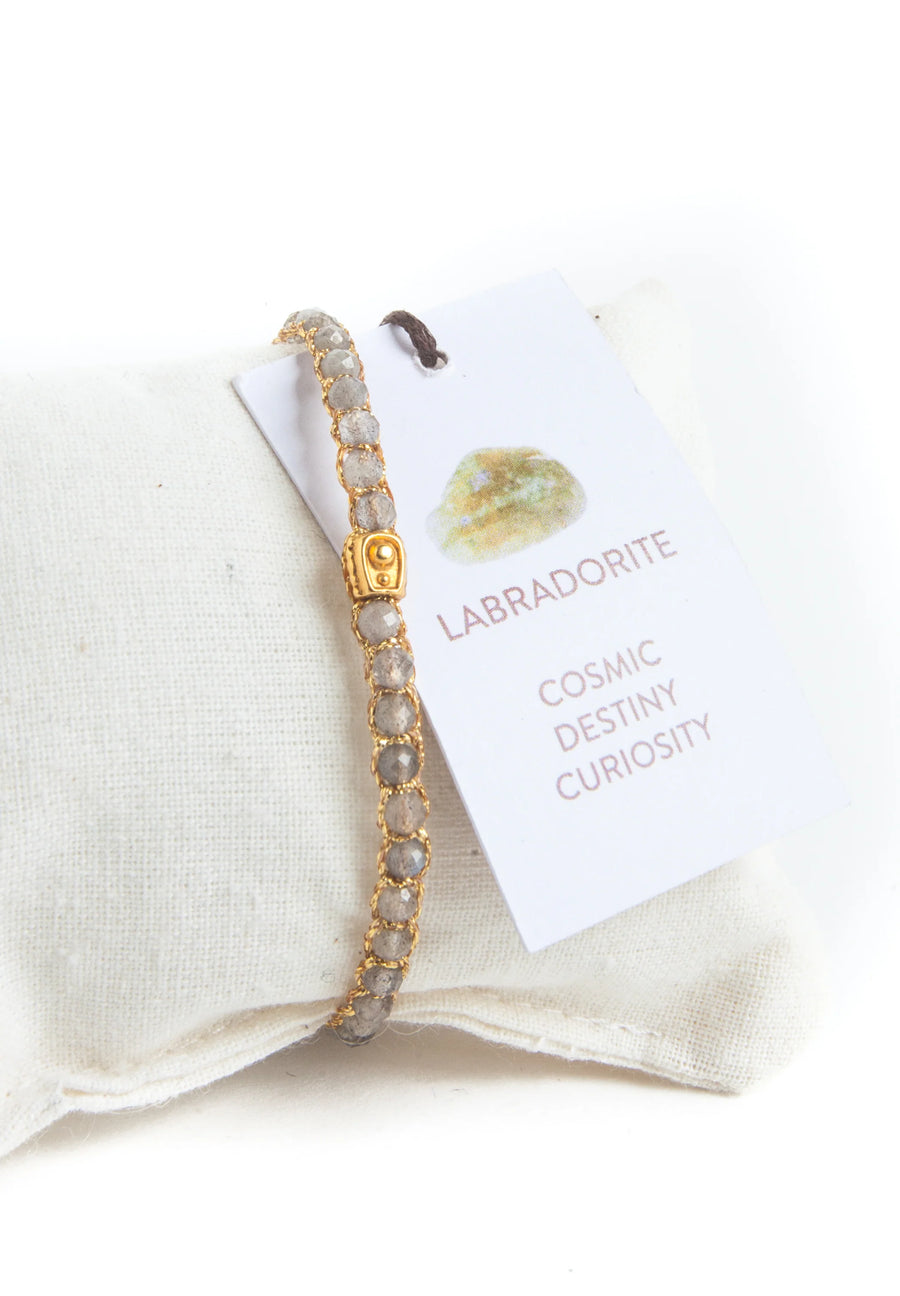 Labradorite Bracelet | Gold