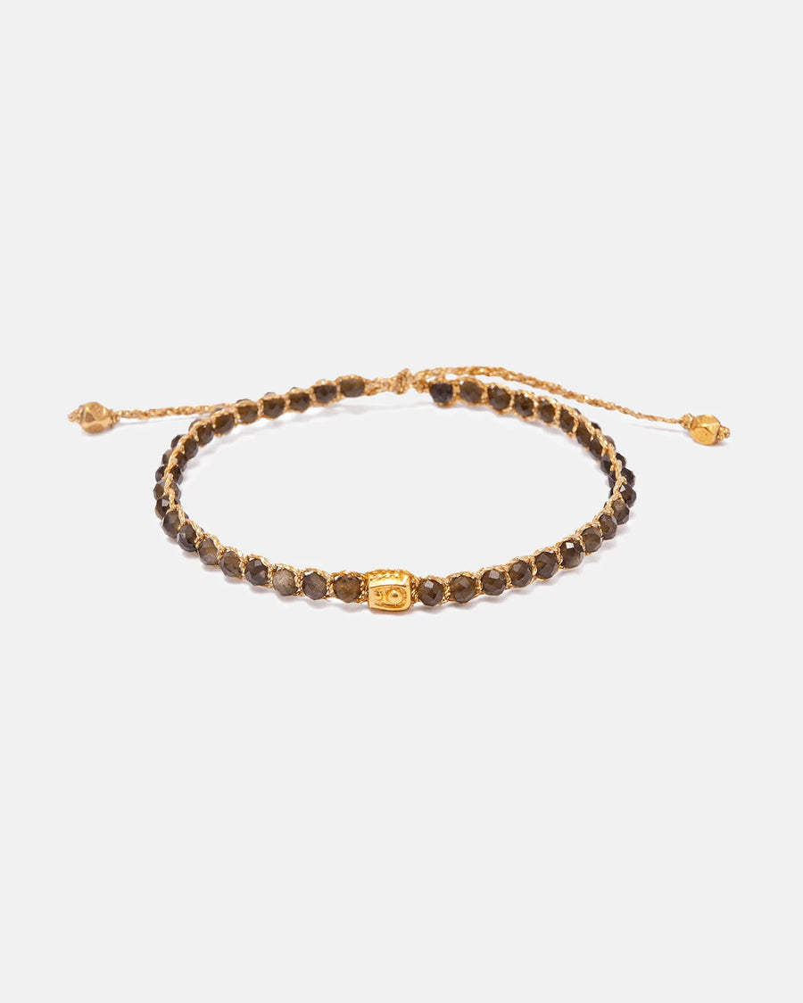 Sheen Obsidian Bracelet | Gold