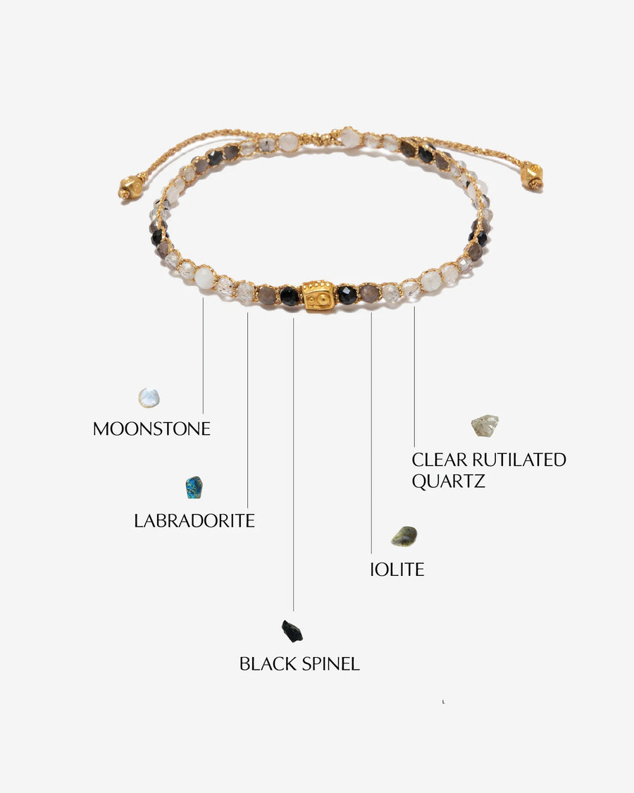 Ombre Moon Rock Bracelet | Gold