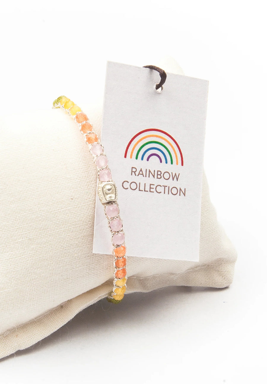 Rainbow Pastel Bracelet | Silver