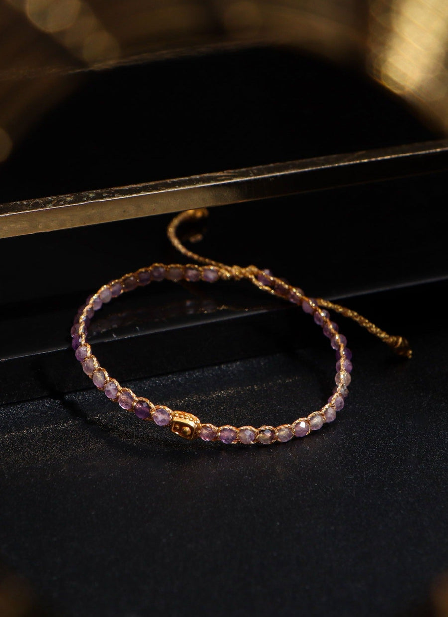 Amethyst Bracelet | Gold