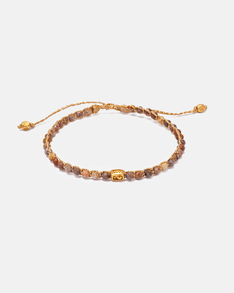 Brown Jasper Bracelet | Gold