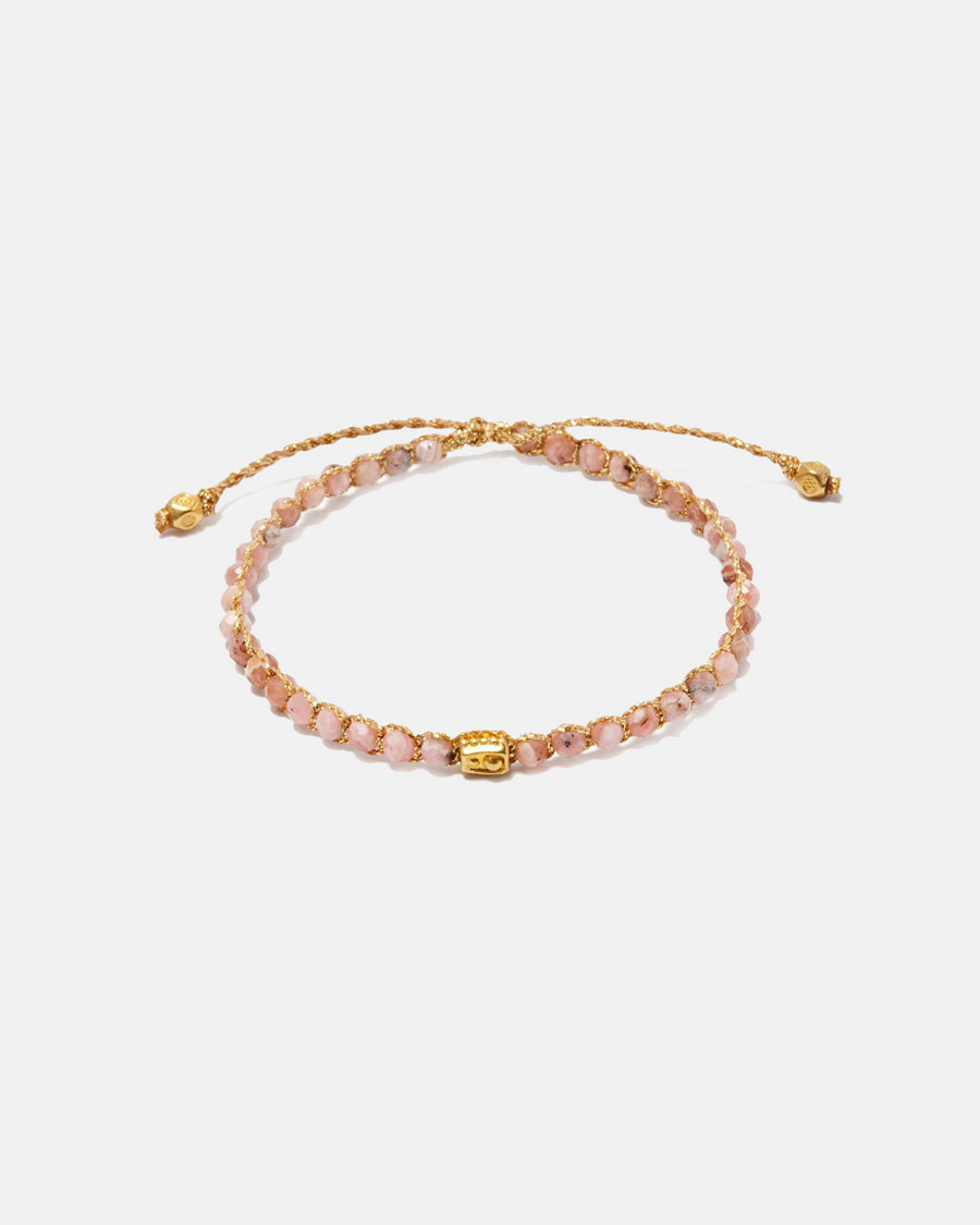 Rhodochrosite Bracelet | Gold