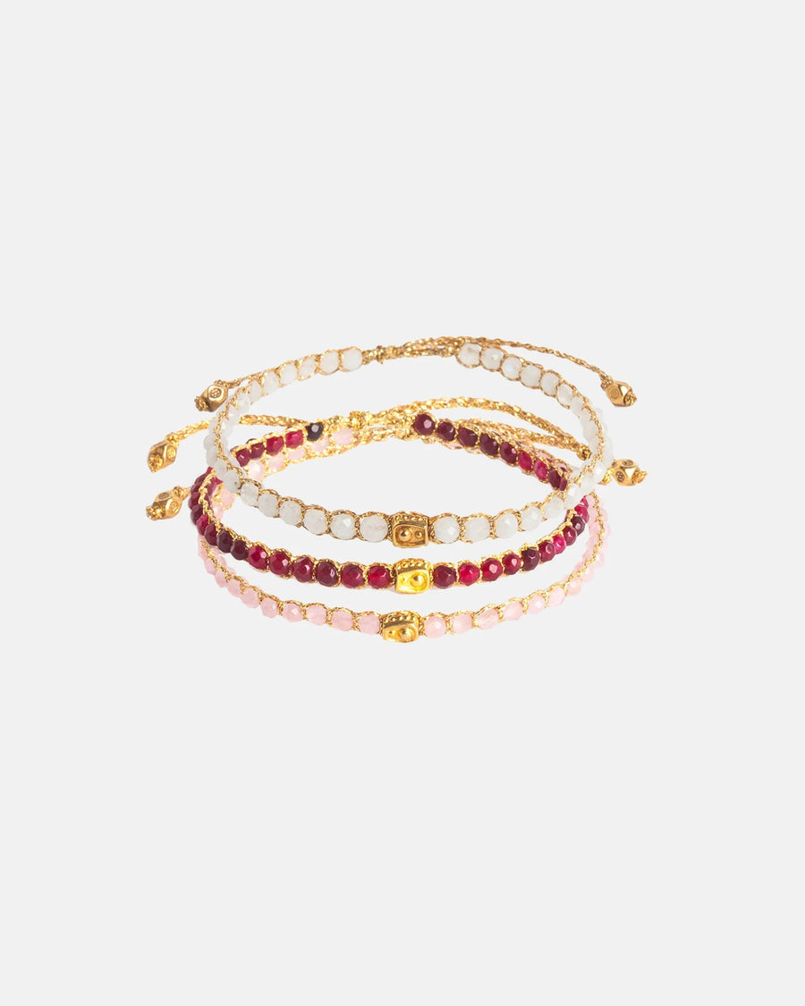 Valentine Stack Bracelets Gold