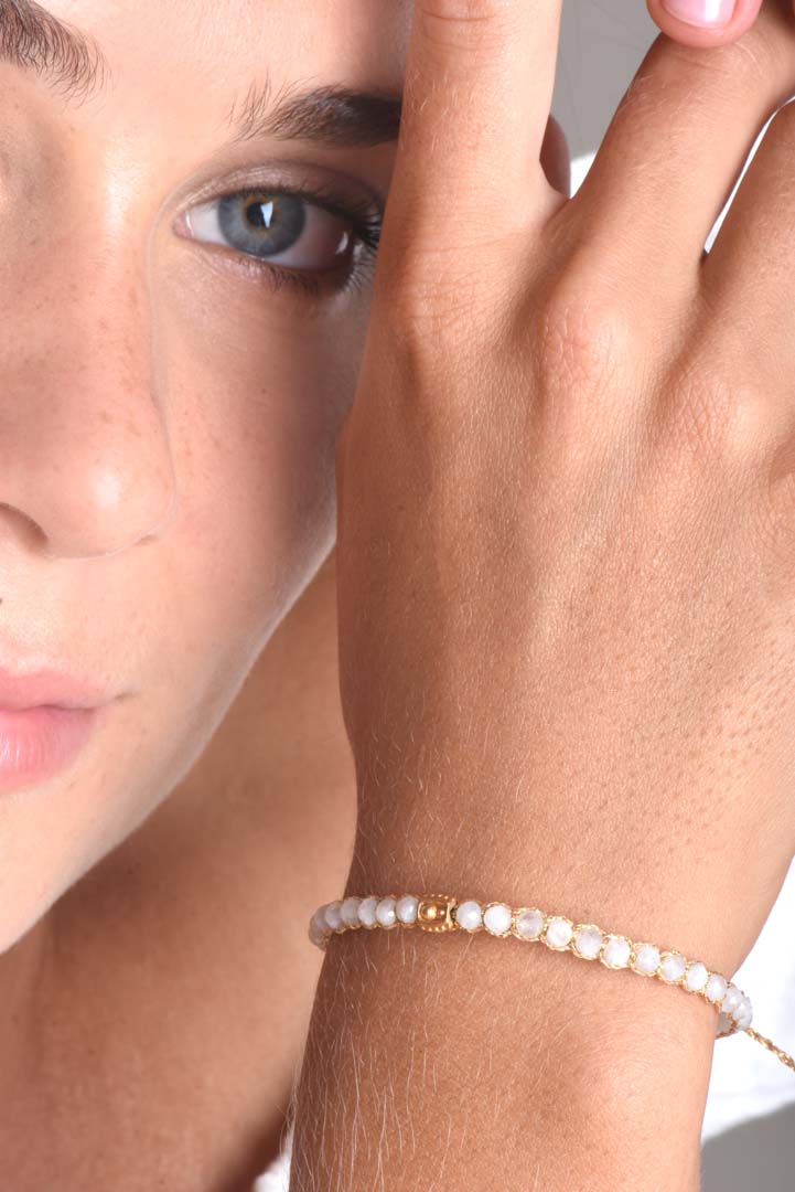 Moonstone Bracelet | Gold